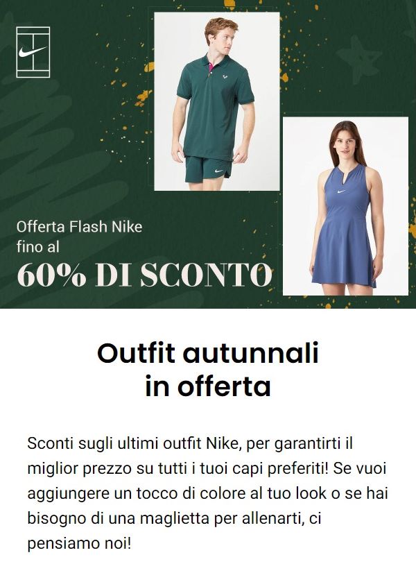 Nike: offerte flash scontate fino al 60% 231207-1